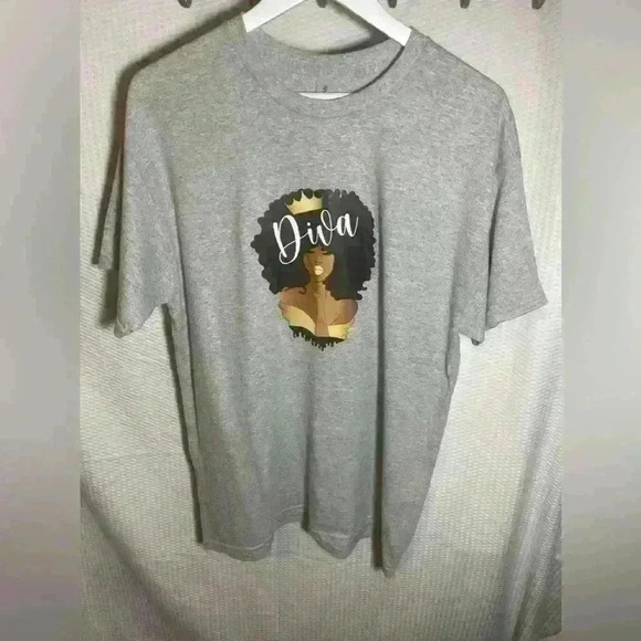 Graphic Tee Large ‘Diva’ - Picture 1 of 5